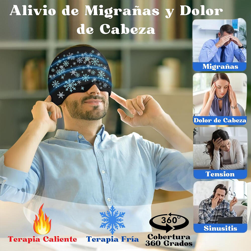 HeadRelief Pro – Gorro de Gel 360°