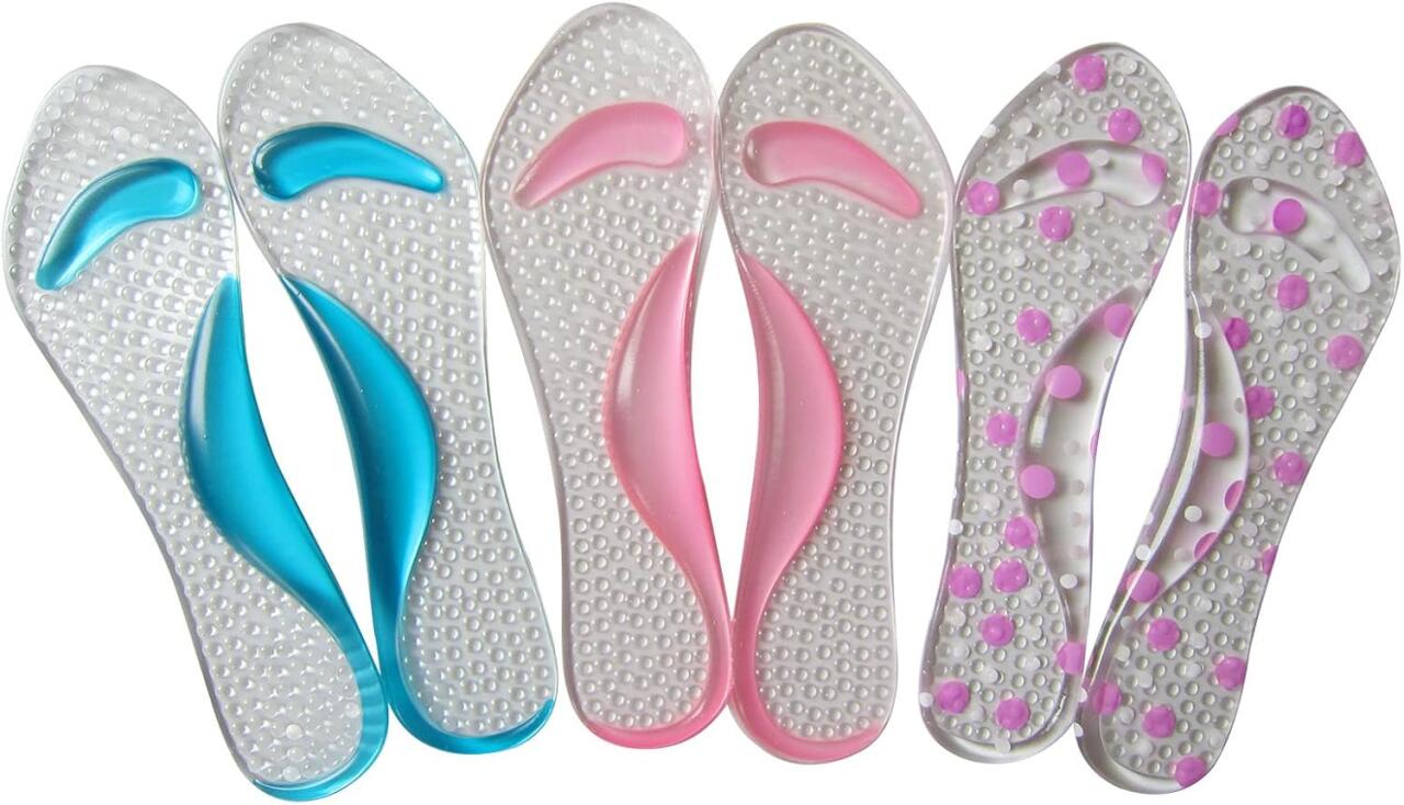 Plantillas de Masaje Nitouy Gel Pads – Soporte para Arco y Metatarso