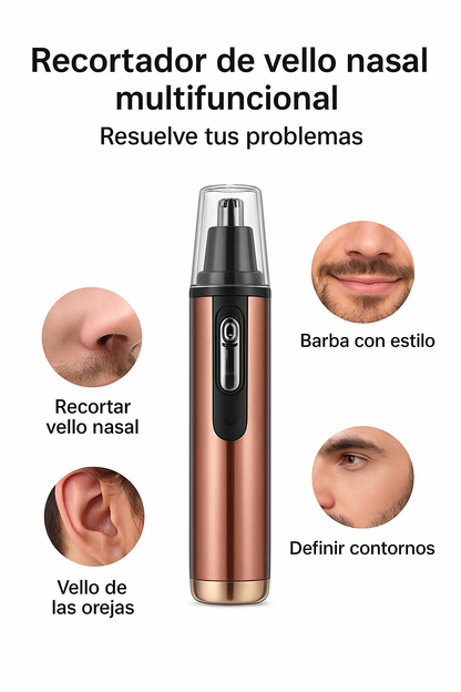 Recortadora de Pelo de Nariz Multifuncional 4 en 1