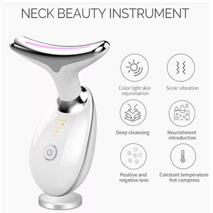 Masajeador Antiarrugas Facial con 7 Luces LED