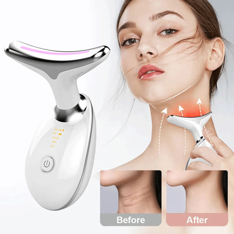Masajeador Antiarrugas Facial con 7 Luces LED