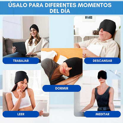 HeadRelief Pro – Gorro de Gel 360°