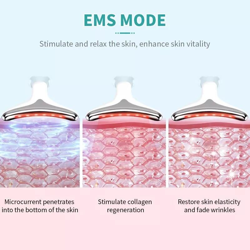 Masajeador Antiarrugas Facial con 7 Luces LED